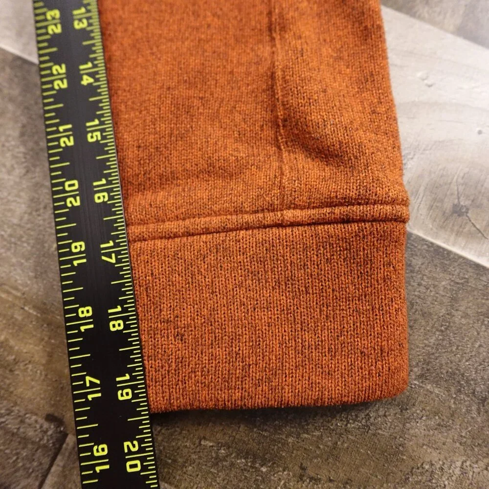 Banana Republic Polartec Quarter Zip Fleece Men’s Size‎ Medium Rust Orange Warm